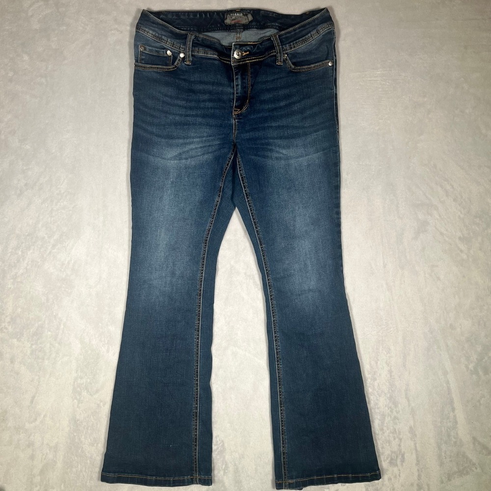 Torrid Luxe Slim Boot Jeans Womens 10S Medium Wash Denim Stretch Bootcut Pant
